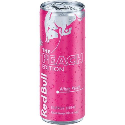 Red Bull Energetický nápoj White Peach 250ml plech