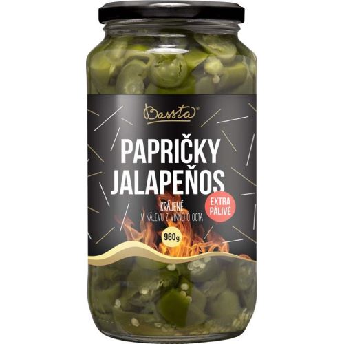 Papričky Jalapeňos krájené 960g Bassta