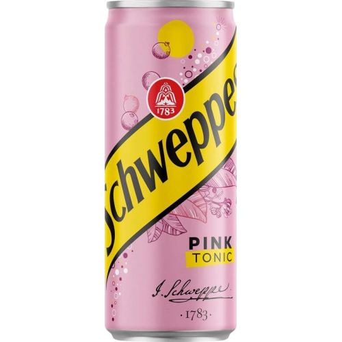 Tonic Schweppes Pink 0,33 l plech