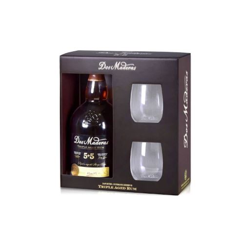 Rum Dos Maderas 5+5let P.X .40% 0,7 l + 2x sklo, krabička Barbados