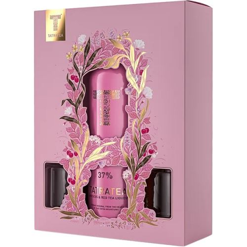 Likér Tatratea 37% 0,7 l Hibiscus + 2x sklo