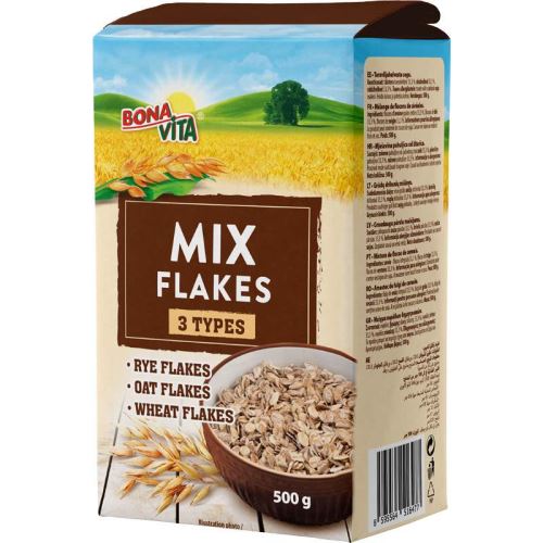 Vločky ovesné jemné 500g Bona Vita