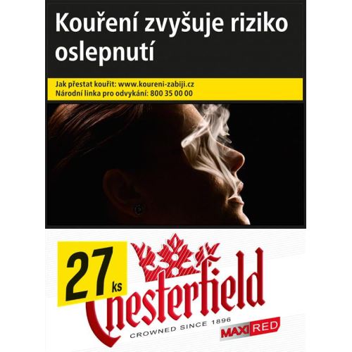 Chesterfield red (CROWN) 27s/215,-/cigarety/U