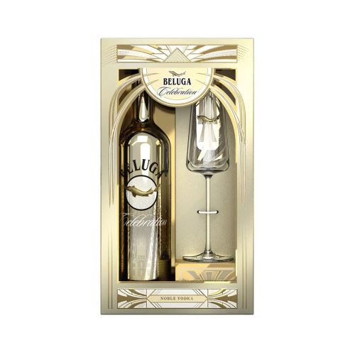Vodka Beluga Celebration 40% 0,7 l + sklo krabička