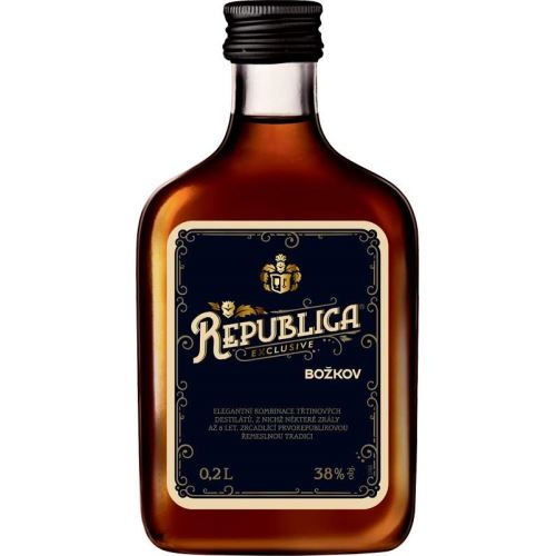 Božkov Republica exclusive 38%  0,2 l