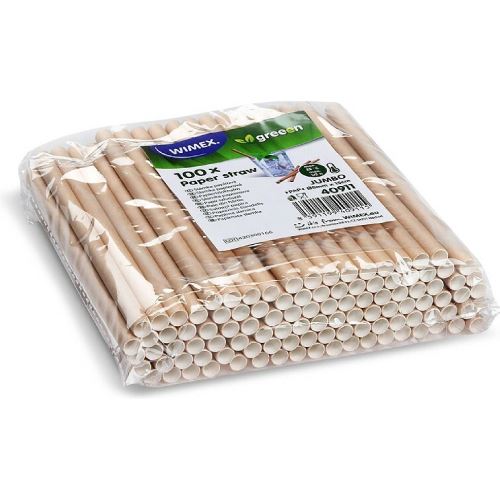 Brčka Jumbo papírové KOKTEJLOVÉ 15cm 100ks