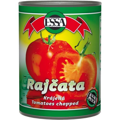 Rajčata krájená  400g plech ESSA