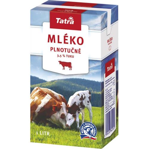 Mléko 1 l plnotučné trvanlivé 3,5%