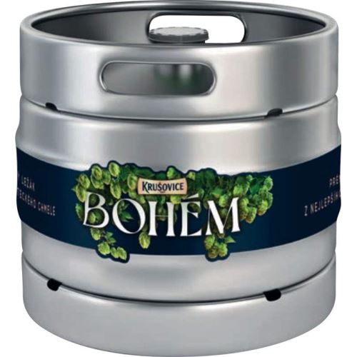 Bohém Světlý ležák pivo 30l KEG Krušovice