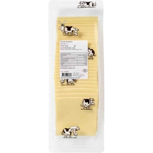 Sýr Gouda plátky 48% 500g  Vepo