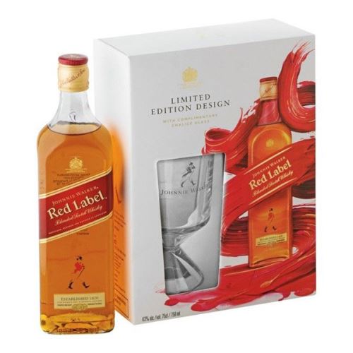 Whisky Johnnie Walker red 40% 0,7 l  + 1x sklo/kalich/ krabička