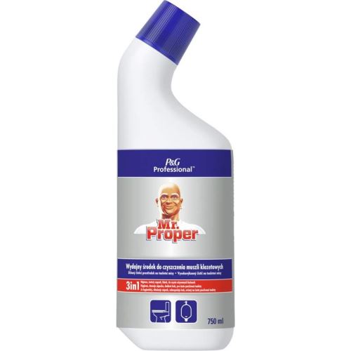 WC Čistič na toaletní mísy 3v1 Heavy Duty 0,75 l Mr.Proper Professional