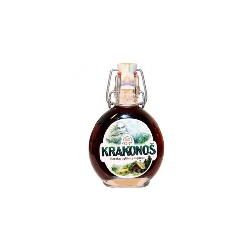 Bylinný liquer Krakonoš 35%  0,2 l keramický uzávěr Apicor