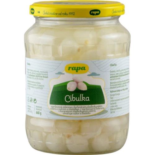 Sterilované Cibulky 660g Rapa
