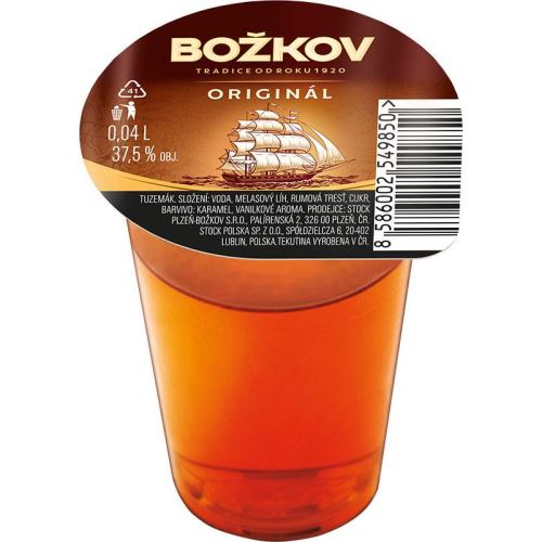 Božkov Original 37,5% 40ml mini /20ks/