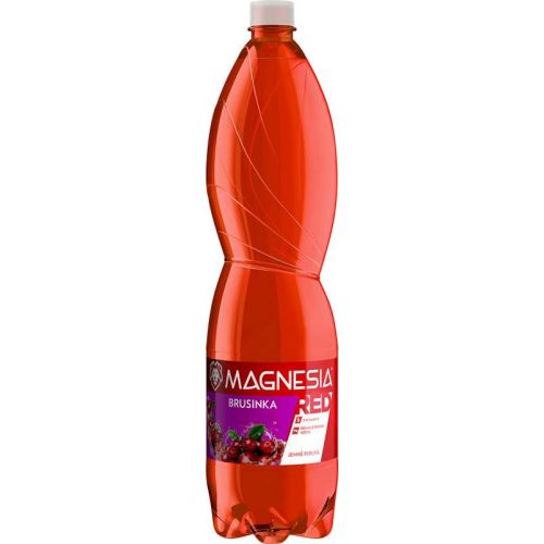 Magnesia RED Minerální voda brusinka jemně perlivá 1,5l PET