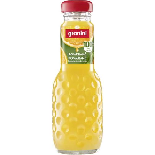 Granini Pomeranč 100% 200ml sklo