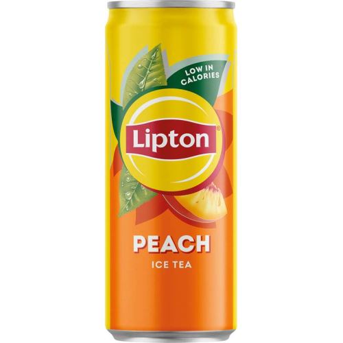 Lipton Ledový čaj černý broskev 0,33 l plech