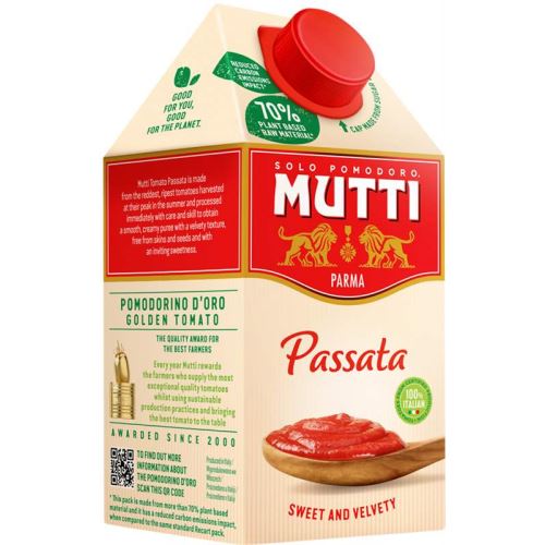 Omáčka/pyré passata z rajčat 500g  Mutti
