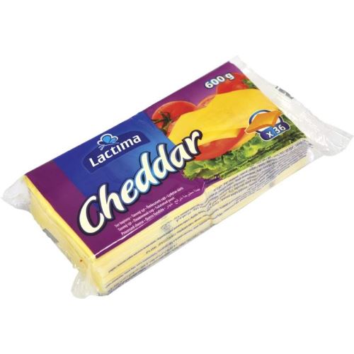Sýr Cheddar 50% 0,6 kg plátky