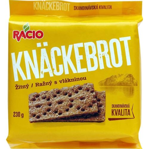 Racio Knäckebrot žitný s vlákninou 230g