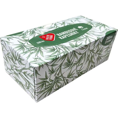 Kapesníčky bambusové 2-vrstvé box 200ks