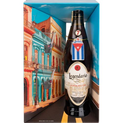 Rum Legendário 7letý Elixír  34% 0,7 l + 2x sklo Kuba