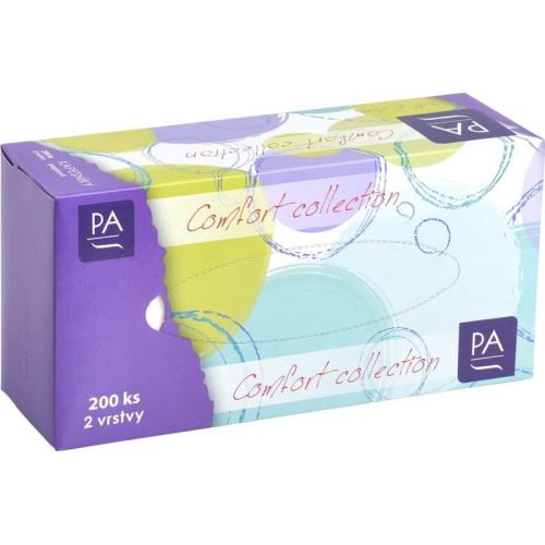 Kapesníčky  PA Comfort 2-vrstvé 200ks krabička/25/