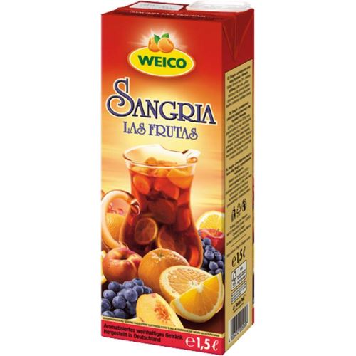 Sangria Las Frutas 7% 1,5l Gerstacker Německo