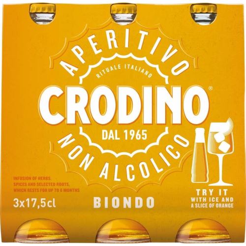 Crodino BIANCO nealko 3x17,5cl krabička