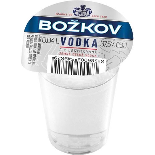 Vodka Božkov 37,5% 40ml mini /20ks/