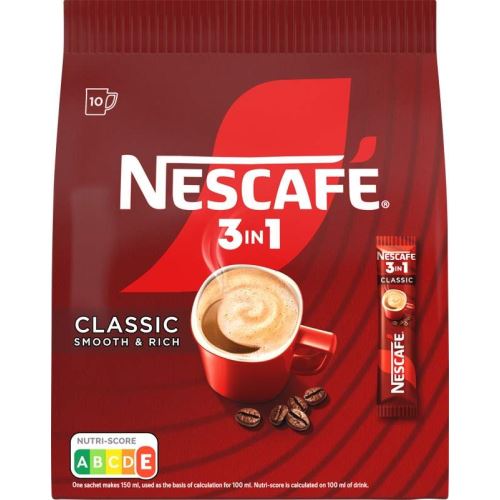 Káva Nescafé 3v1 10 x 15,5g sáček classic