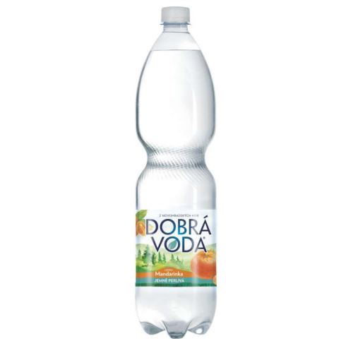 Dobrá voda 1,5 l mandarinka Jemně perlivá