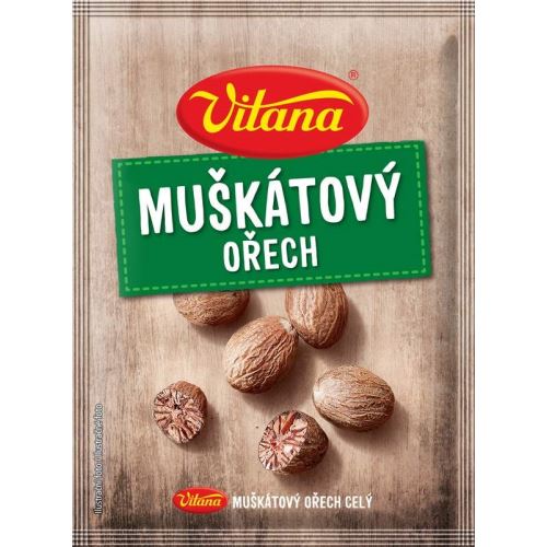 Koření muškátový ořech celý 9g Vitana