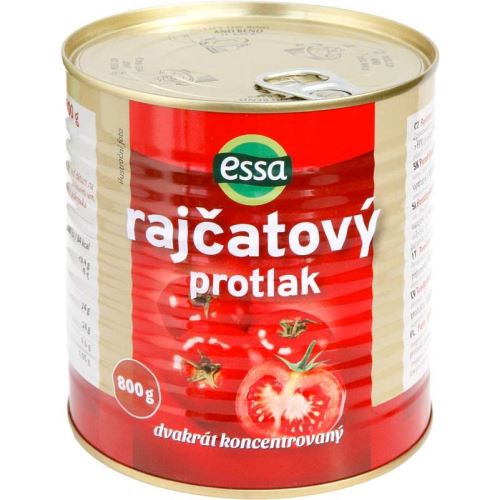 Rajčatový protlak dvojitý 800g plech Essa