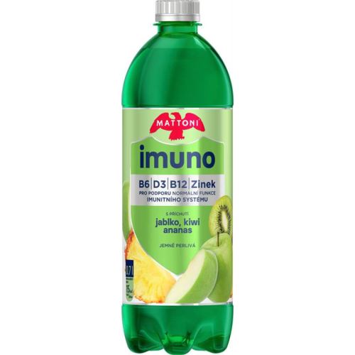 Mattoni 0,7 l Imuno Minerální voda jablko+kiwi+ananas jemně perlivá PET