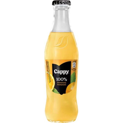 Cappy 100% pomerančový  0,25 l sklo