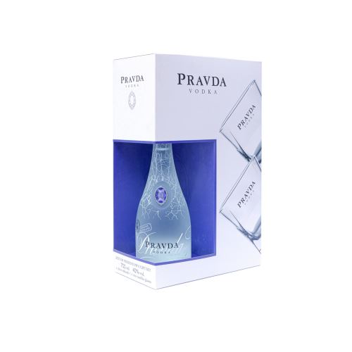 Vodka Pravda 40% 0,7 l + sklo Polsko