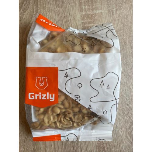Arašídy loupané pražené nesolené 500g Grizly