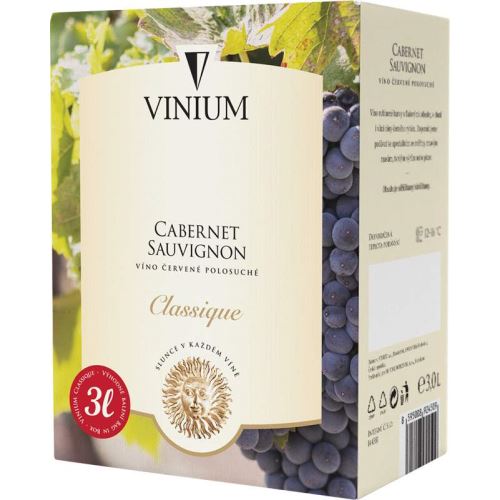 Cabernet Sauvignon 3 l  Velké Pavlovice /polosuché/