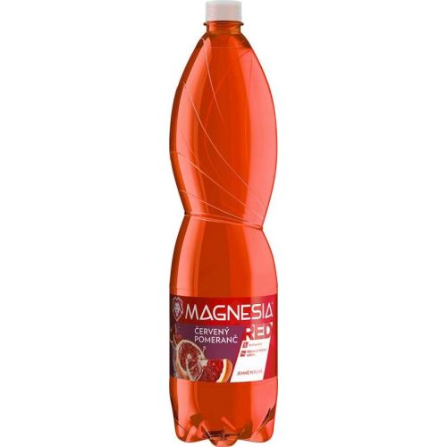 Magnesia RED Minerální voda červený pomeranč jemně perlivá 1,5l PET